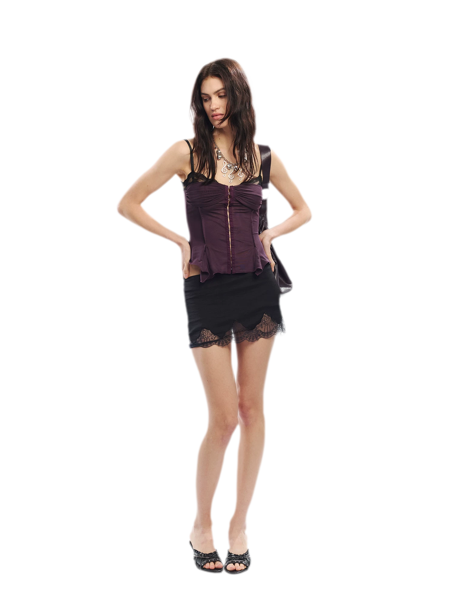 Original Lace Splicing Mesh Camisole