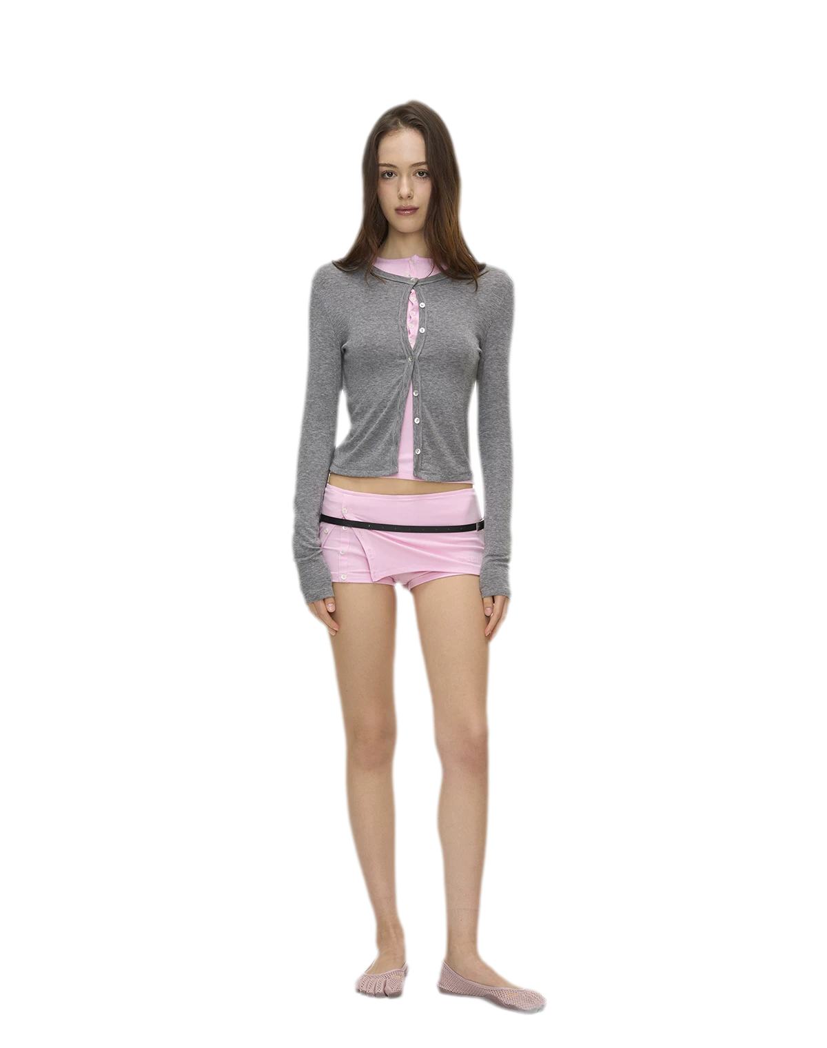 Ribbed Button Trim Set