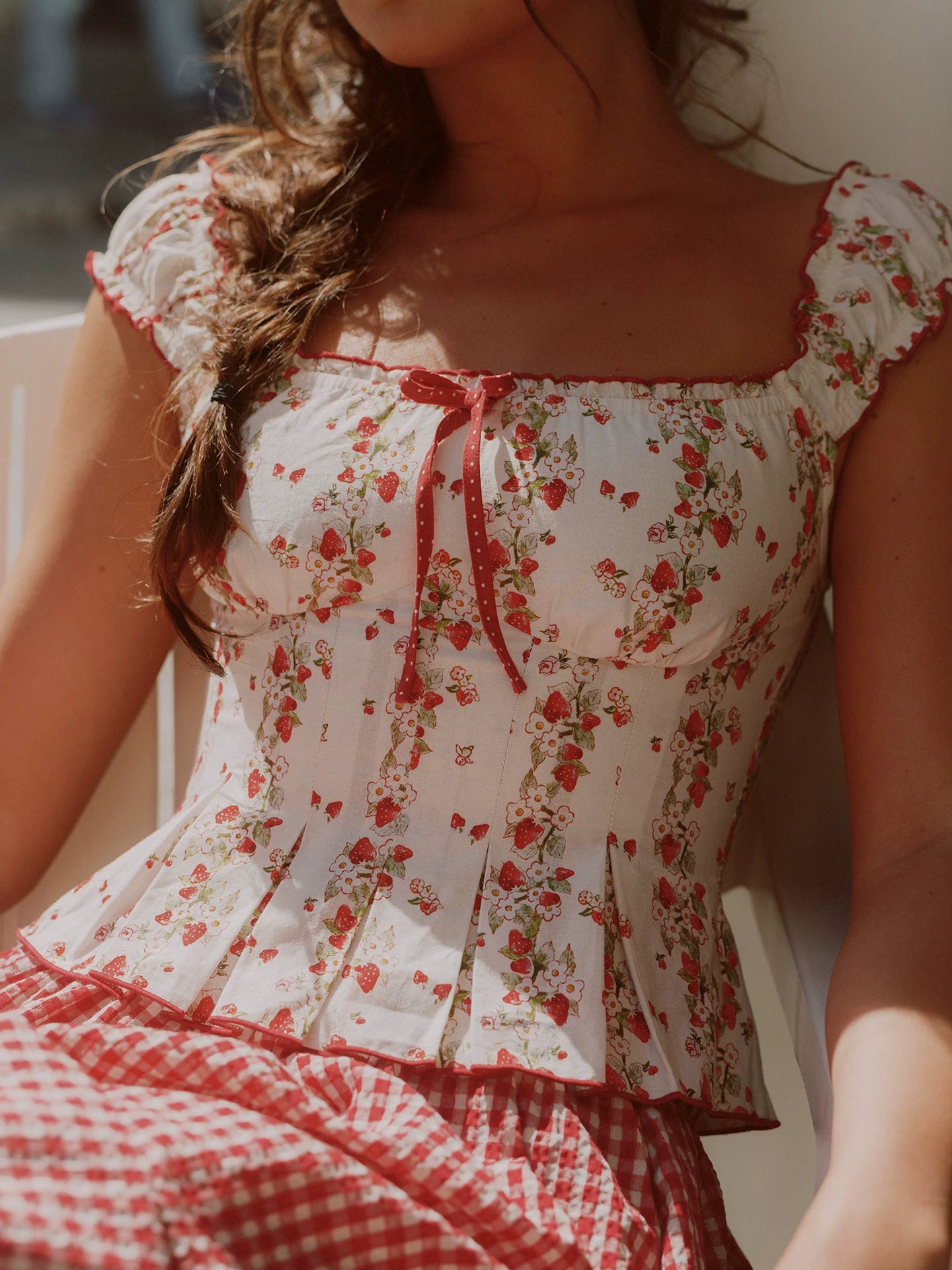 Cotton Floral Fitted Sundress