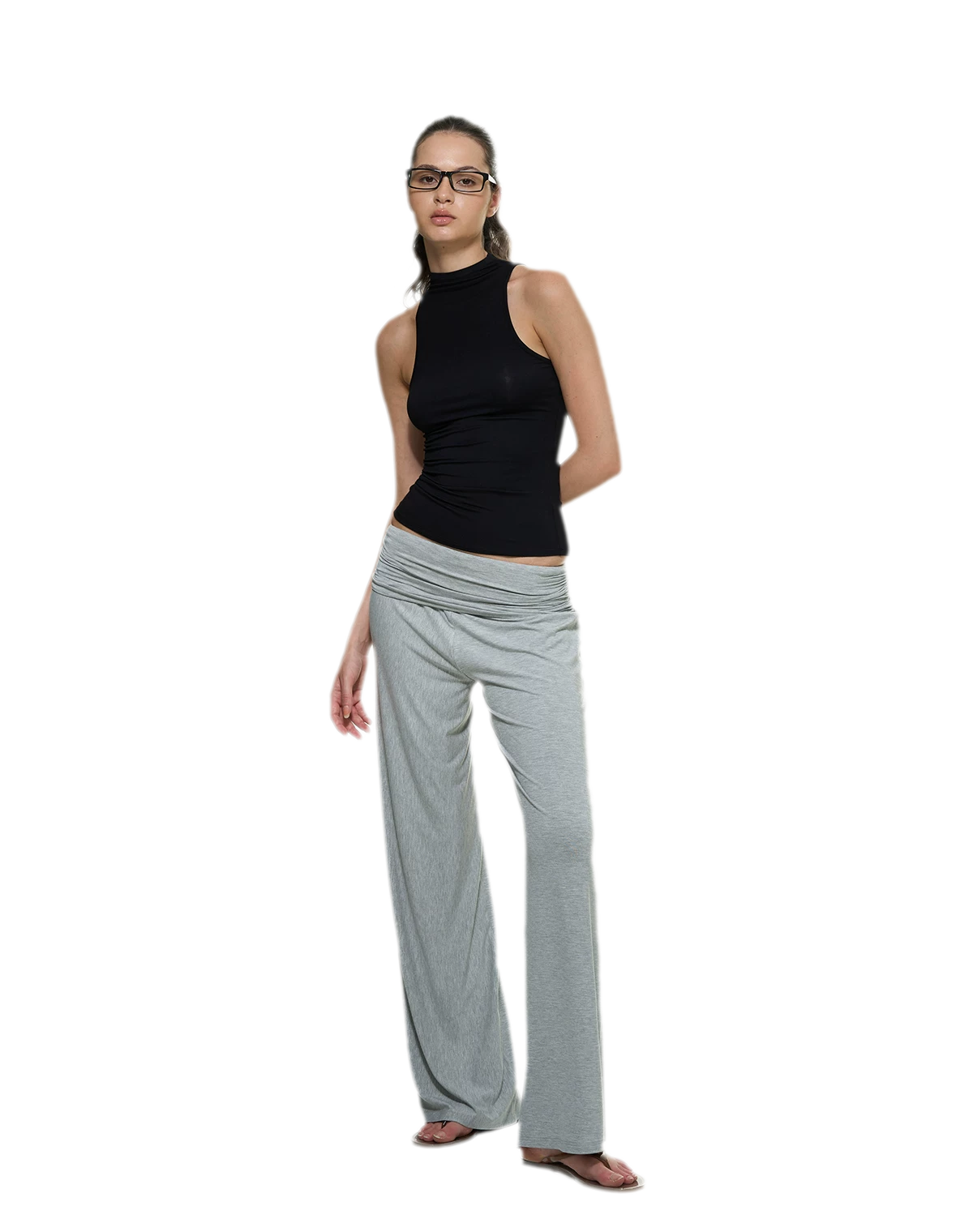 Knitted Semi-High Neck Vest