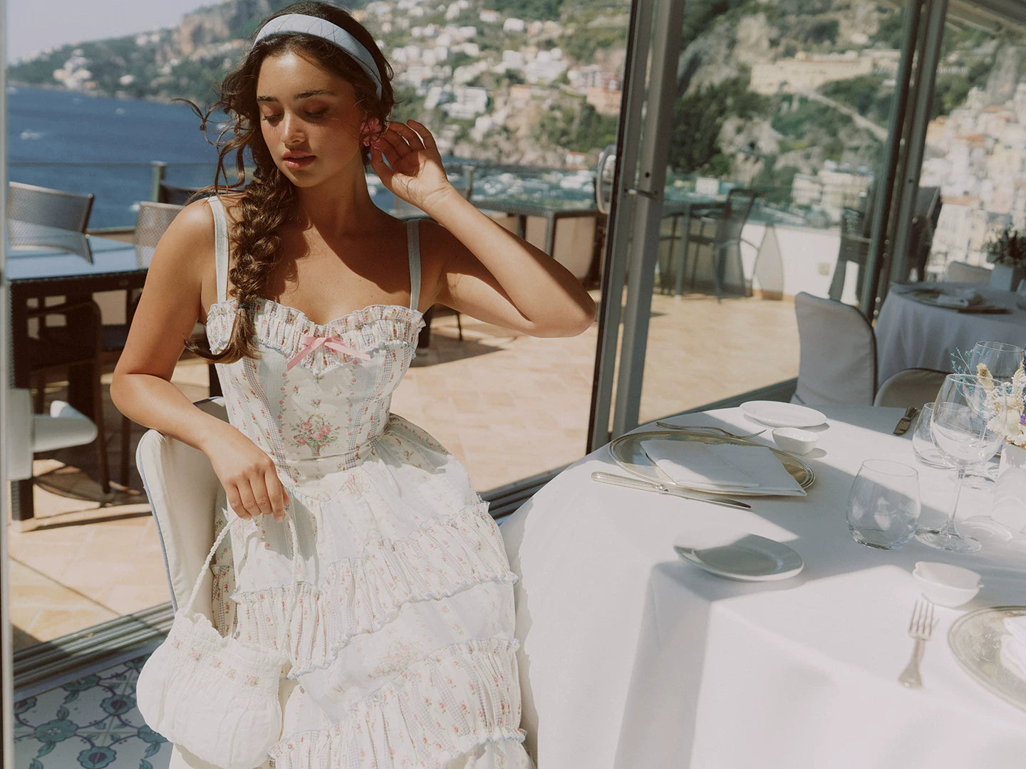 Vintage Ruffle Tiered Dress