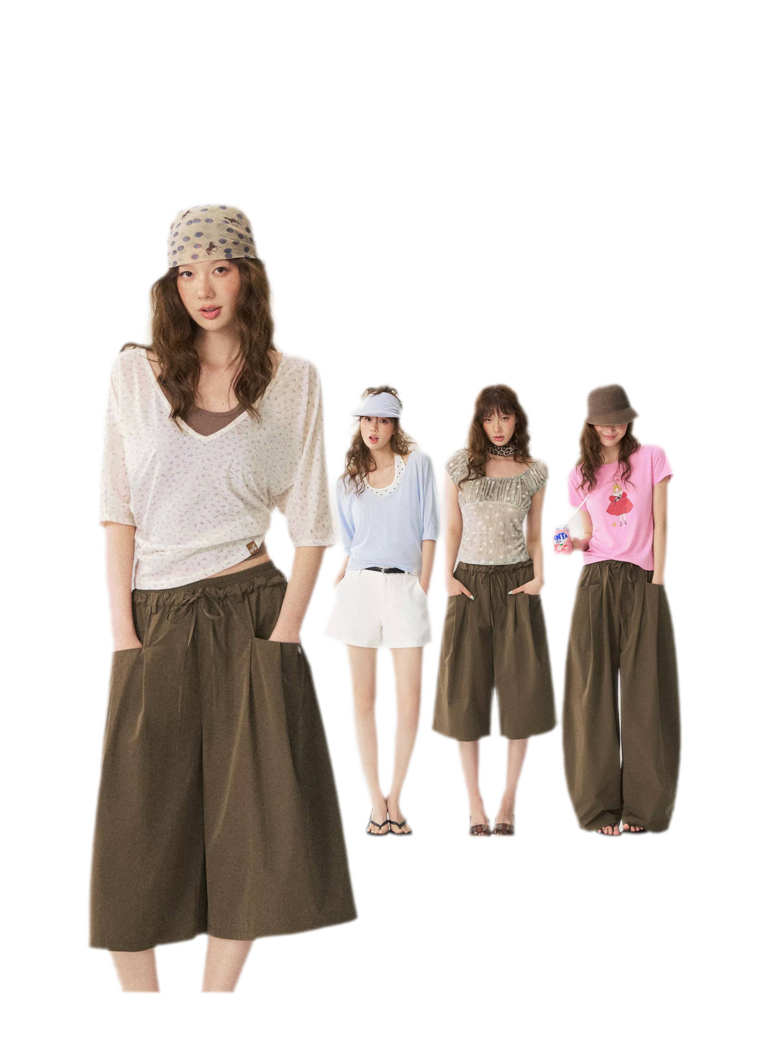 Polka Dot Ruched T-Shirt