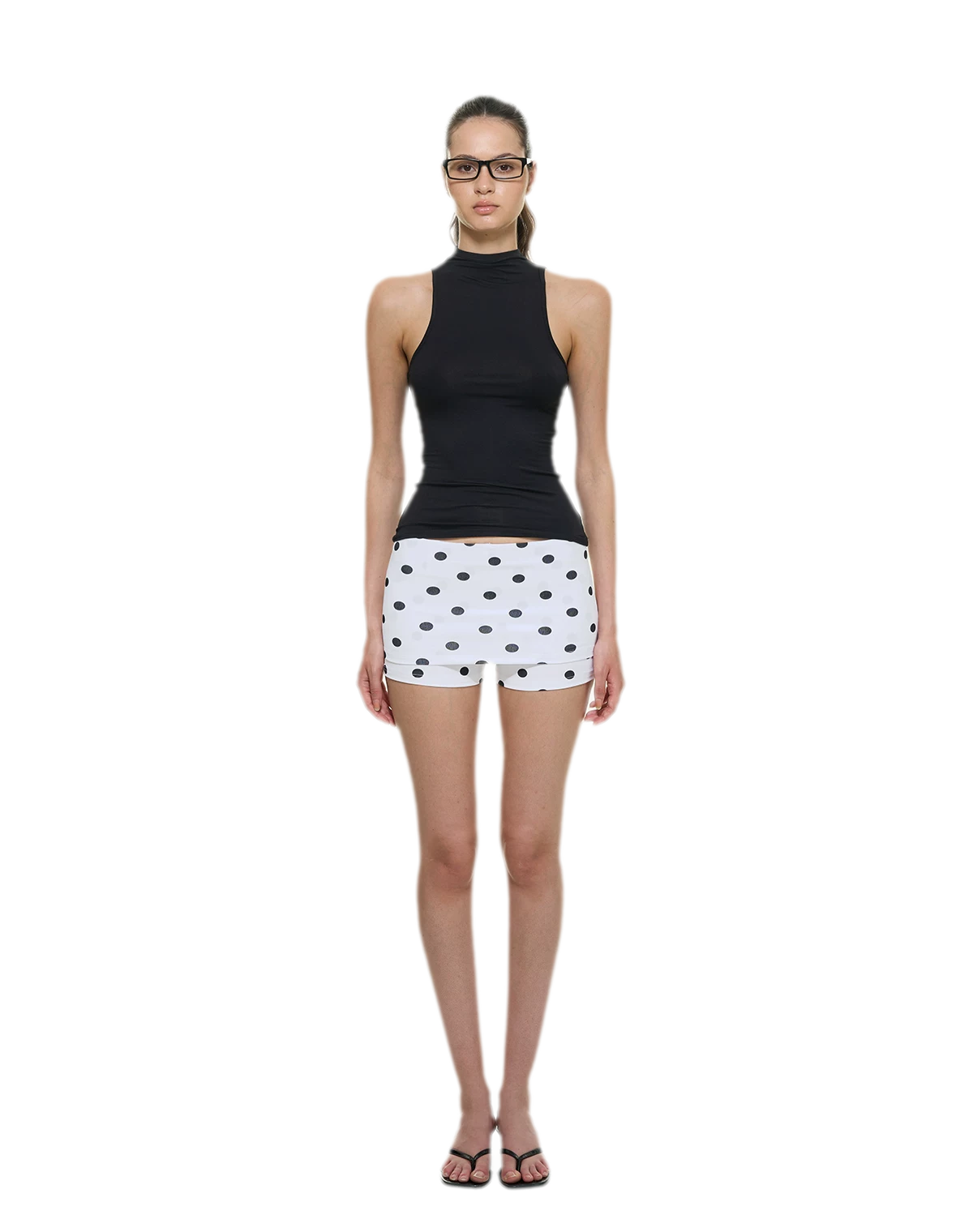 Knitted Semi-High Neck Vest
