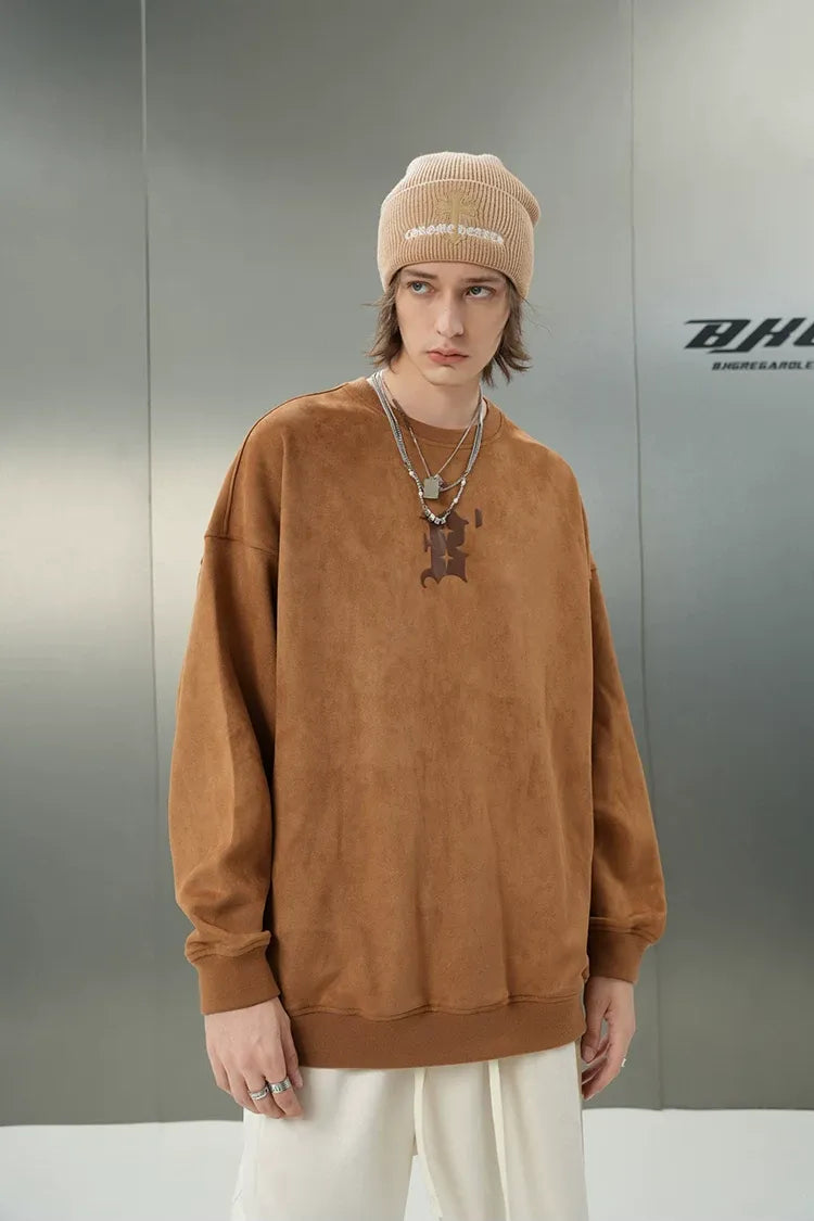 Eco Suede Oversized Sweatshirt