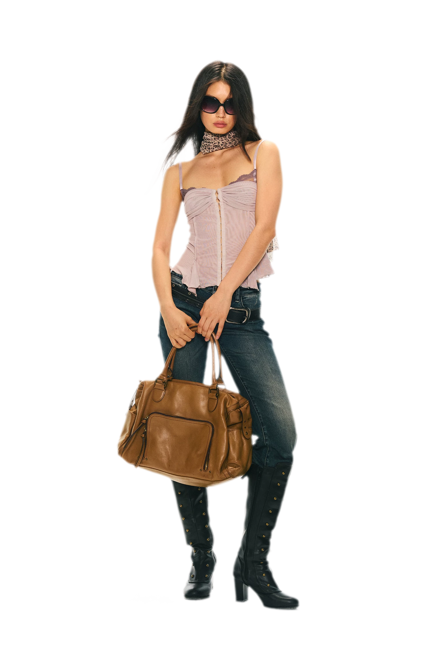 Original Lace Splicing Mesh Camisole