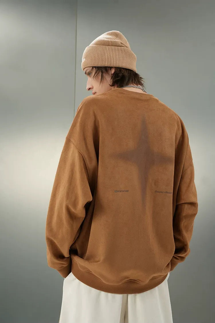 Eco Suede Oversized Sweatshirt
