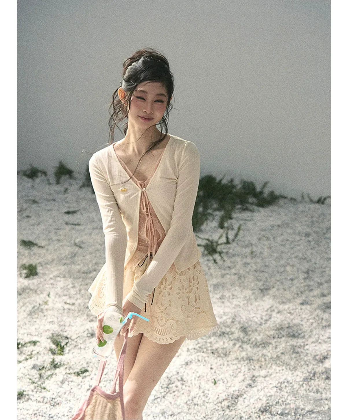 Lace A-Line Mini Skirt