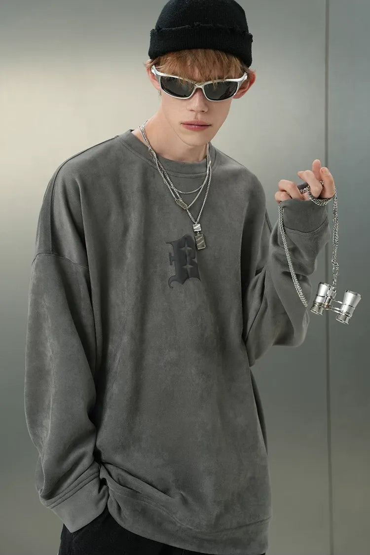 Eco Suede Oversized Sweatshirt