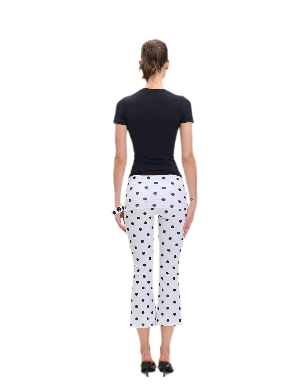 Capri Foldover Flare Pants