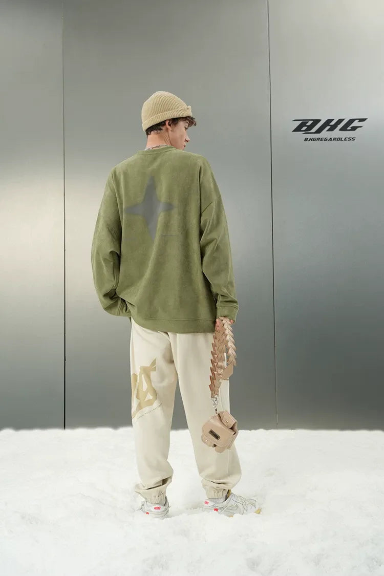 Eco Suede Oversized Sweatshirt