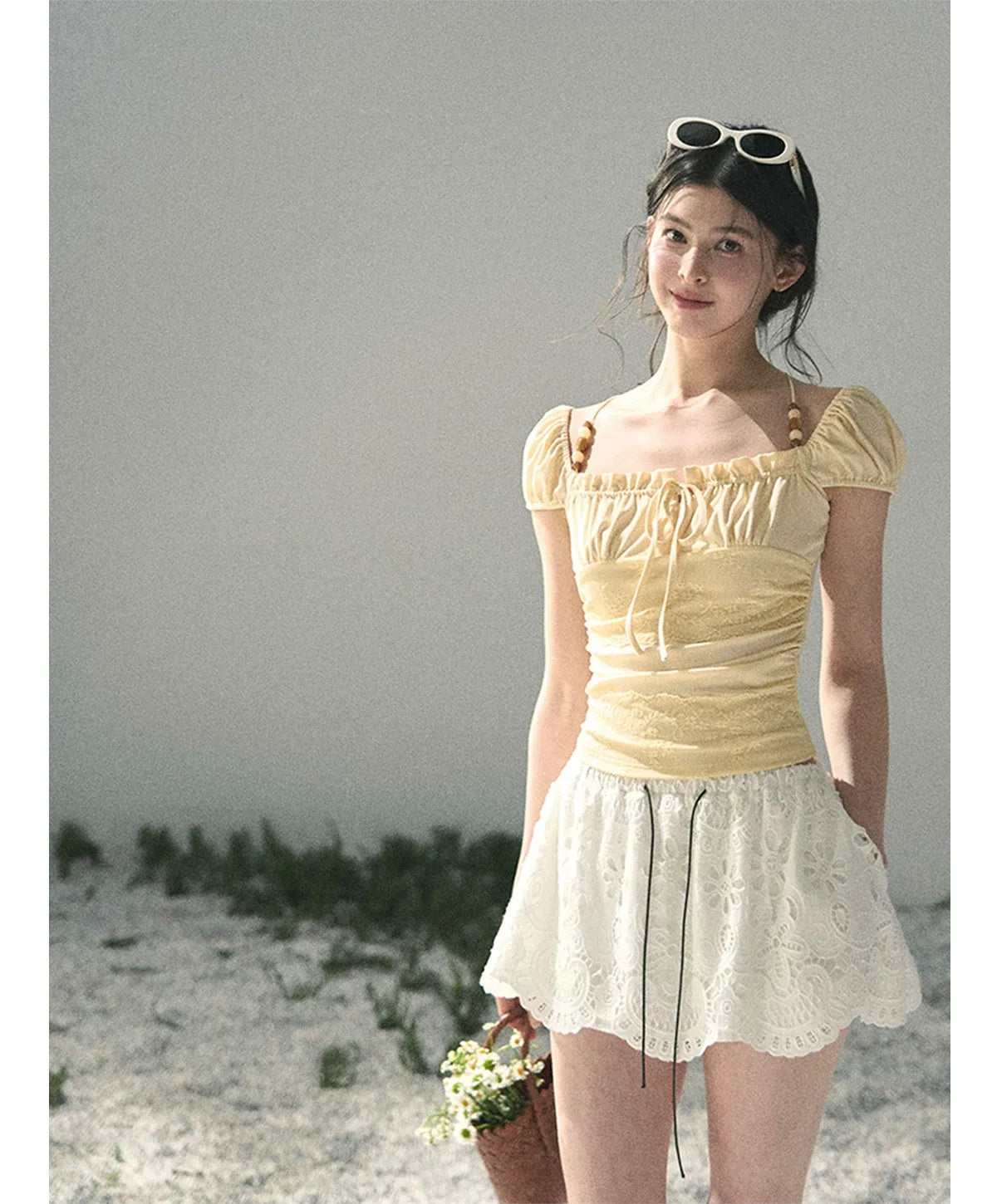 Lace A-Line Mini Skirt