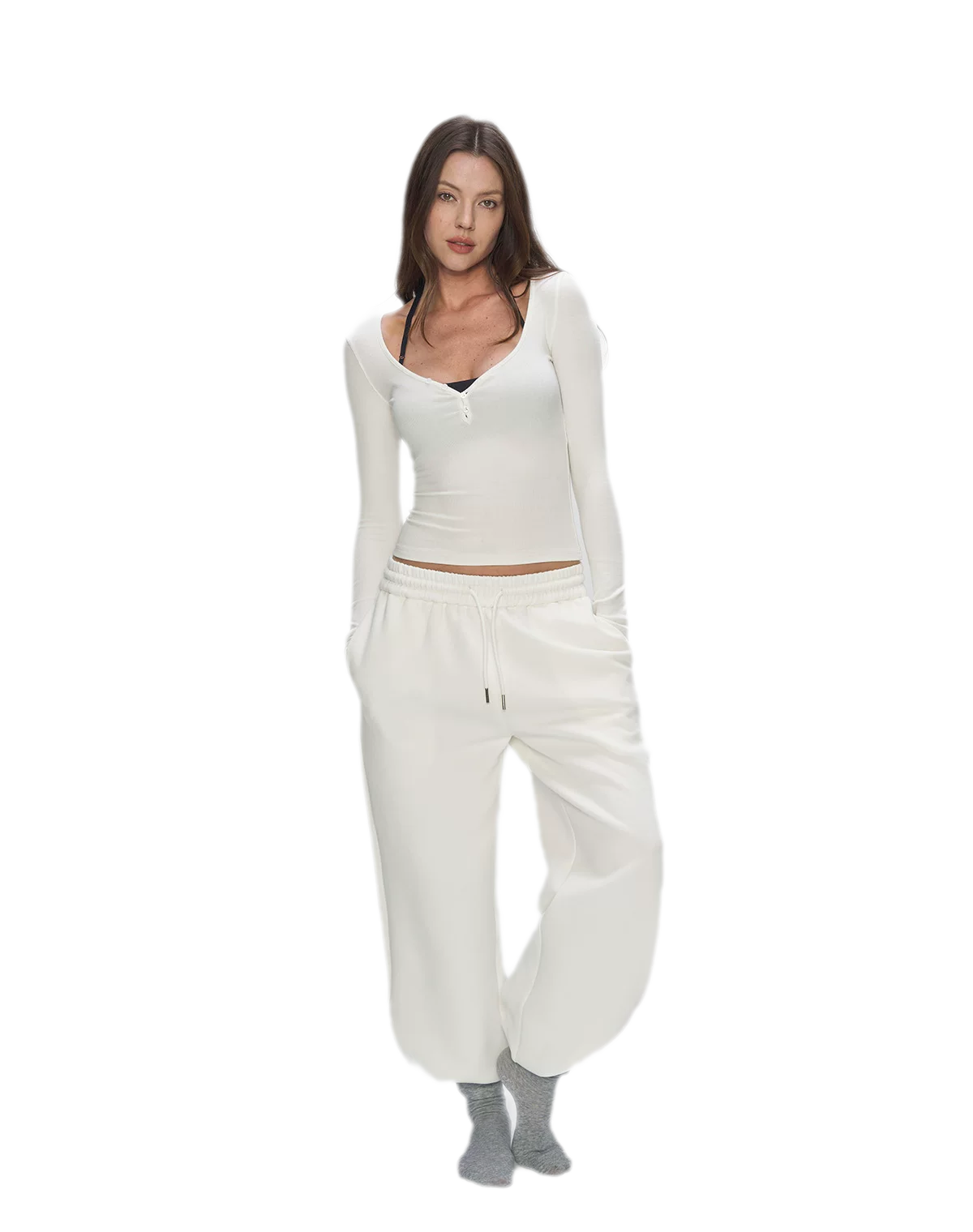 Air Cotton Wide-Leg Sweatpants