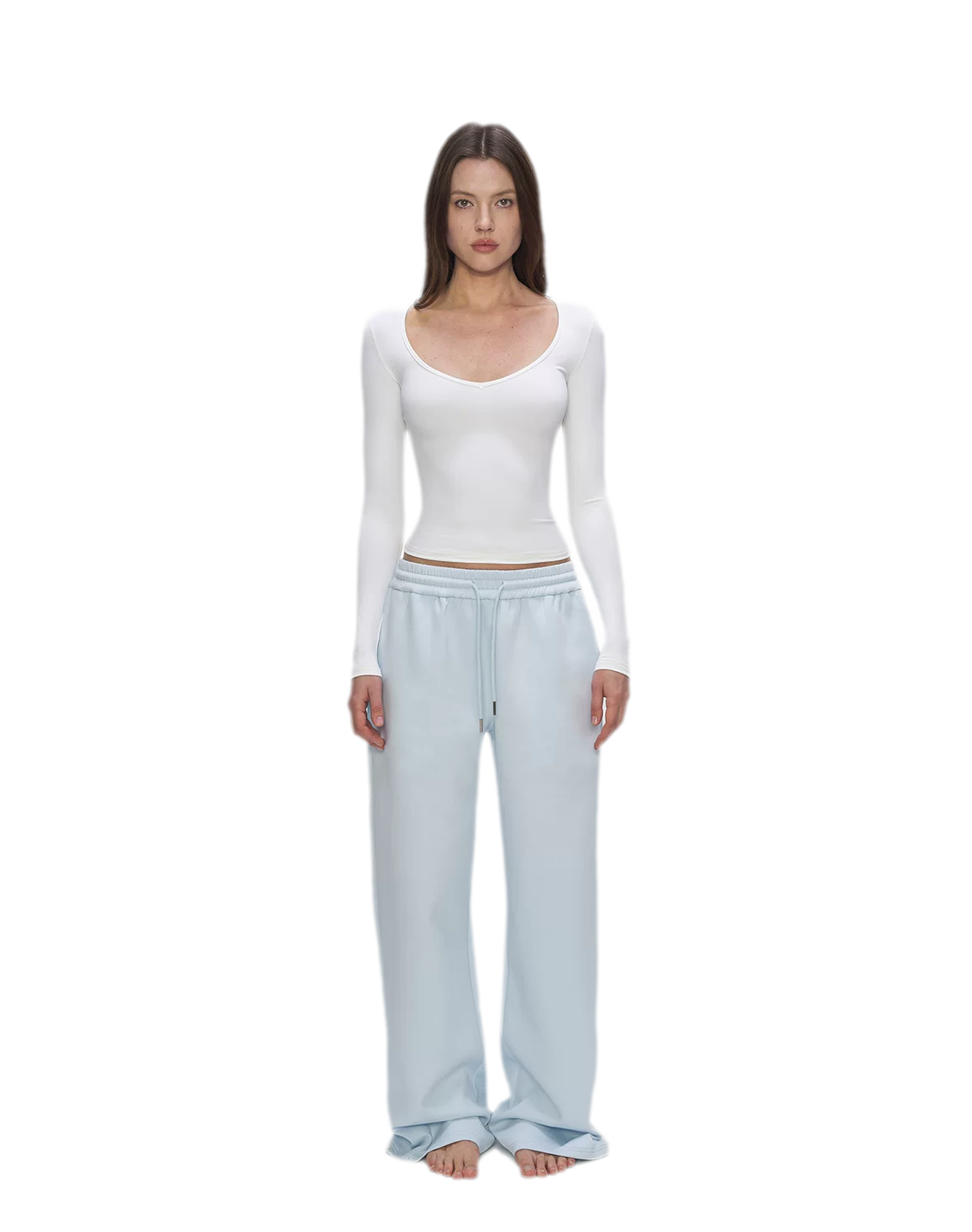 Air Cotton Wide-Leg Sweatpants