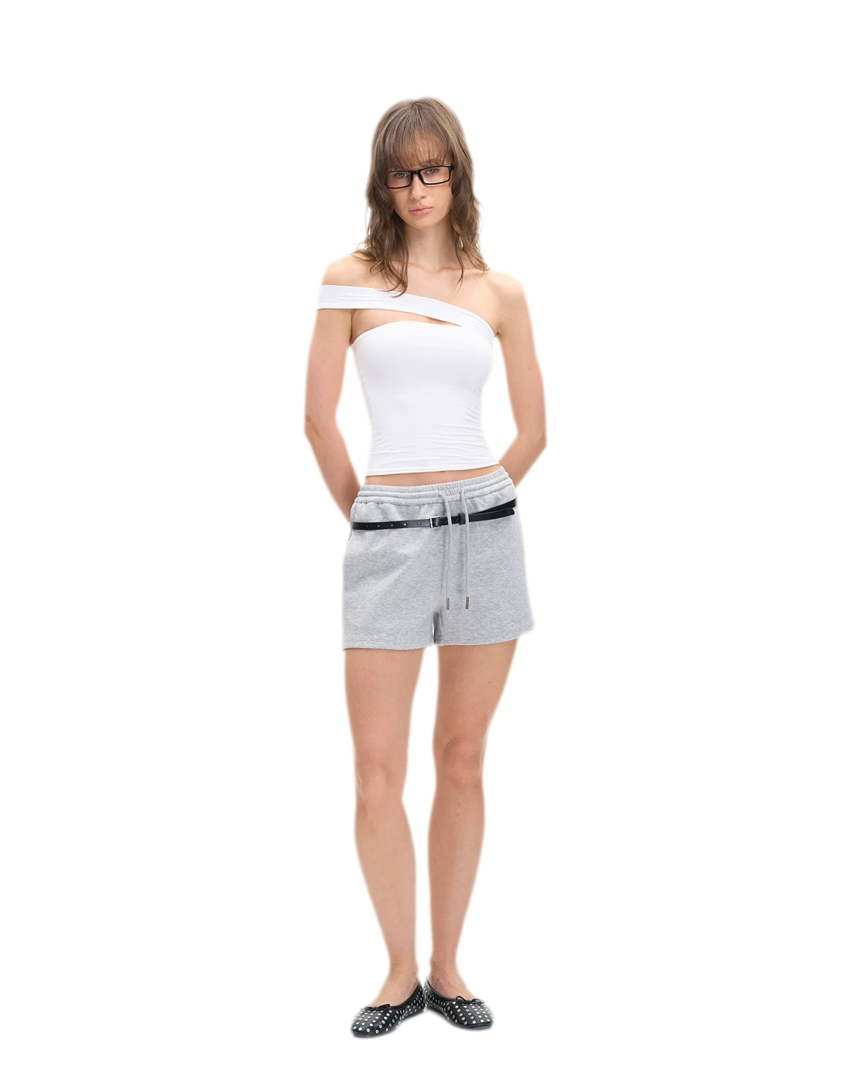 Asymmetric Strap Bustier Top