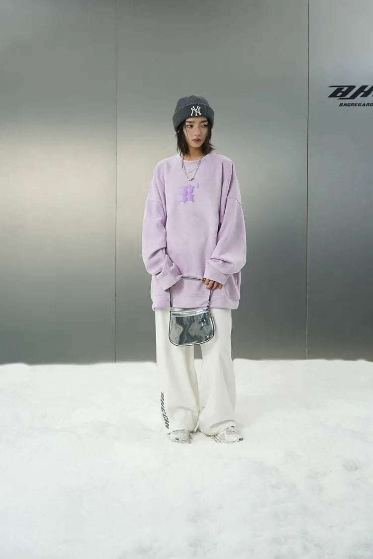 Eco Suede Oversized Sweatshirt
