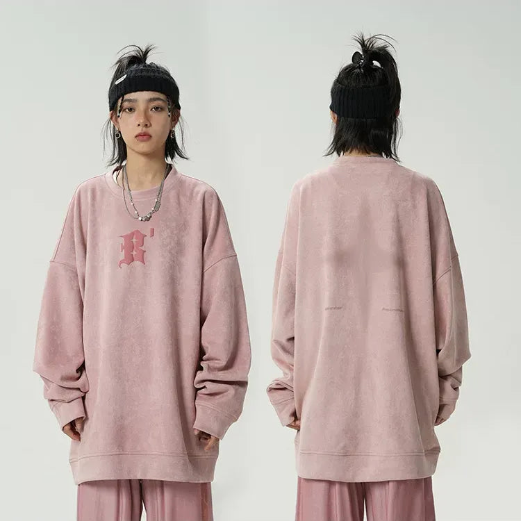 Eco Suede Oversized Sweatshirt