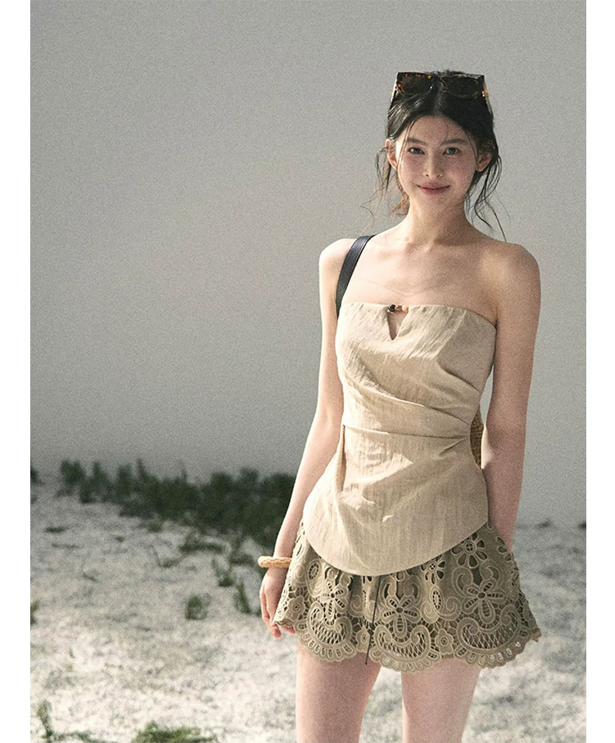 Lace A-Line Mini Skirt