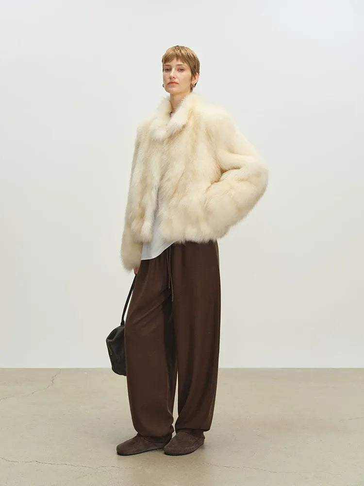 Hand-Dyed Fox Fur Jacket