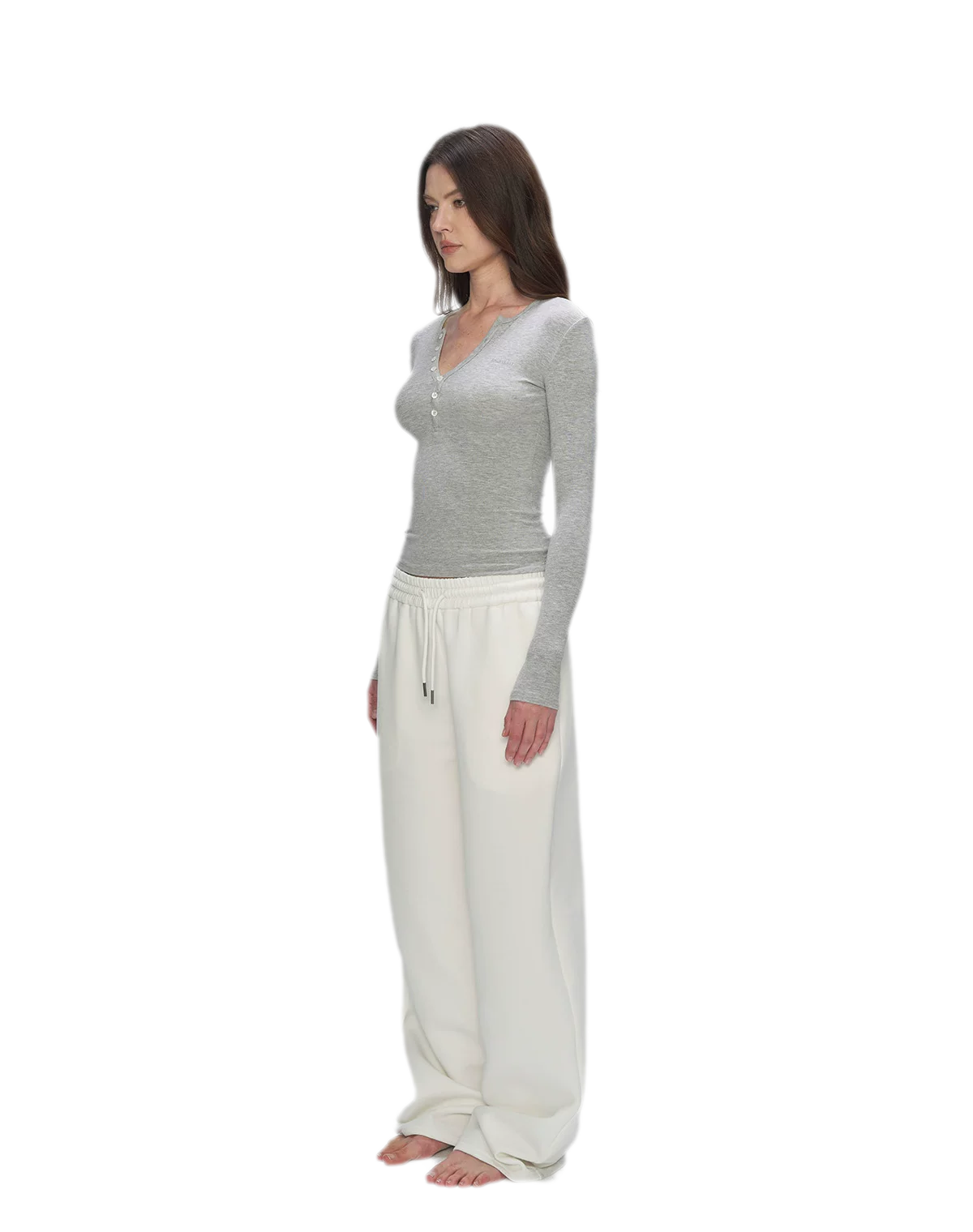 Air Cotton Wide-Leg Sweatpants