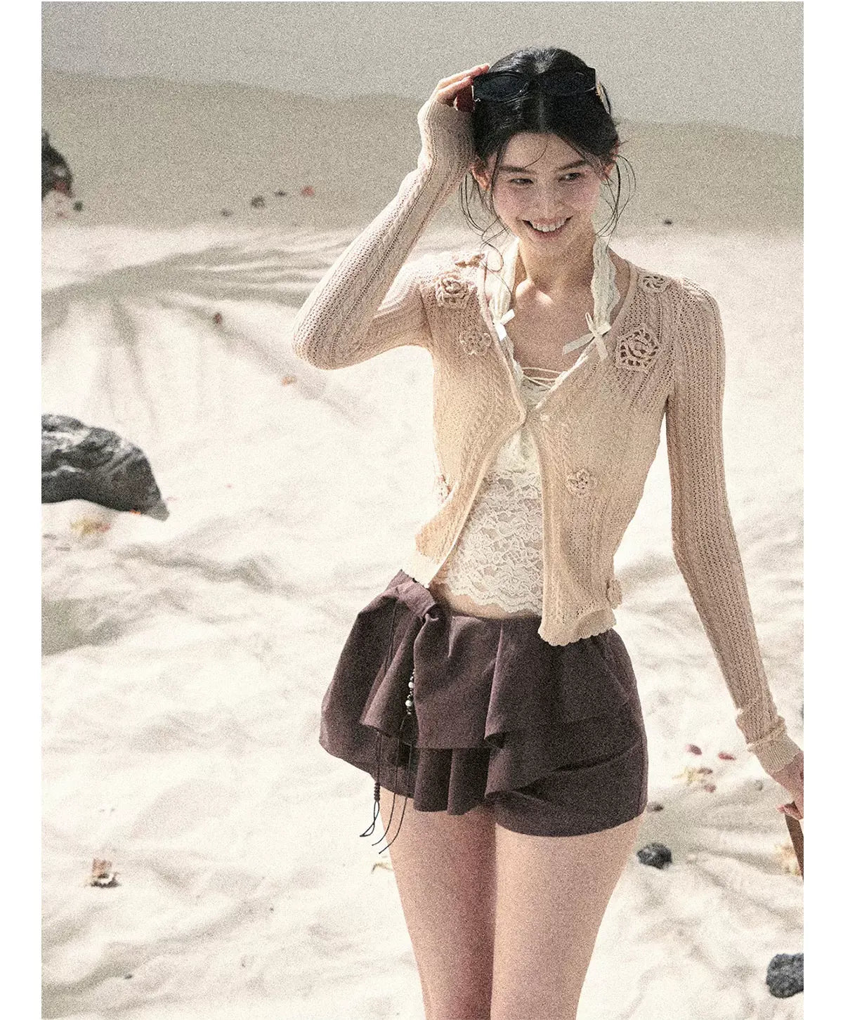 Layered Pleated Skort