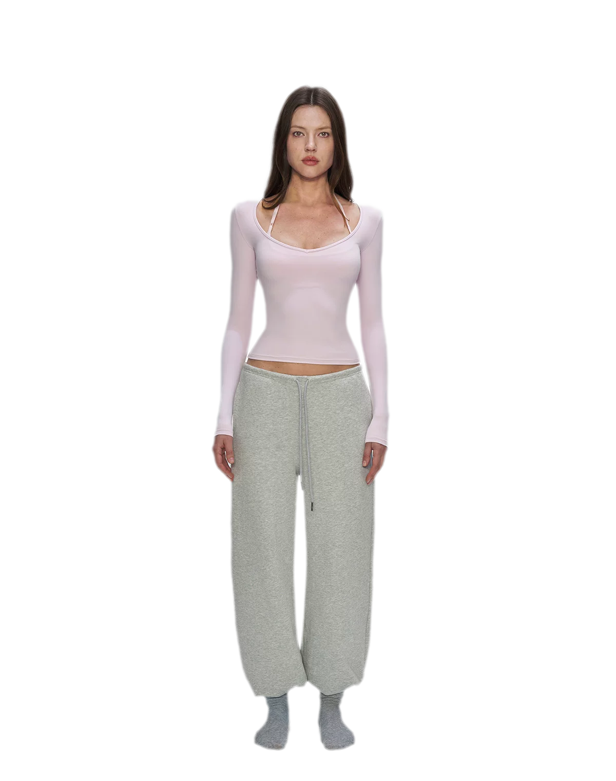 Bare-Feel V-Neck Top