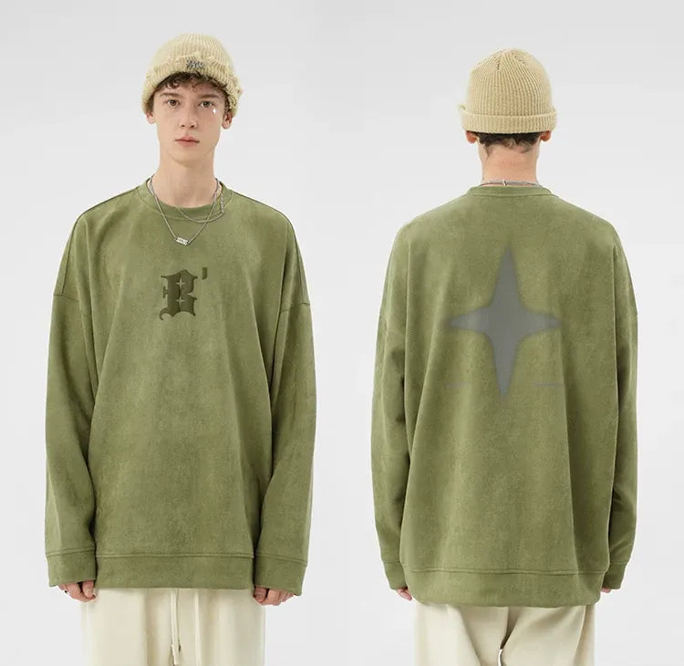 Eco Suede Oversized Sweatshirt