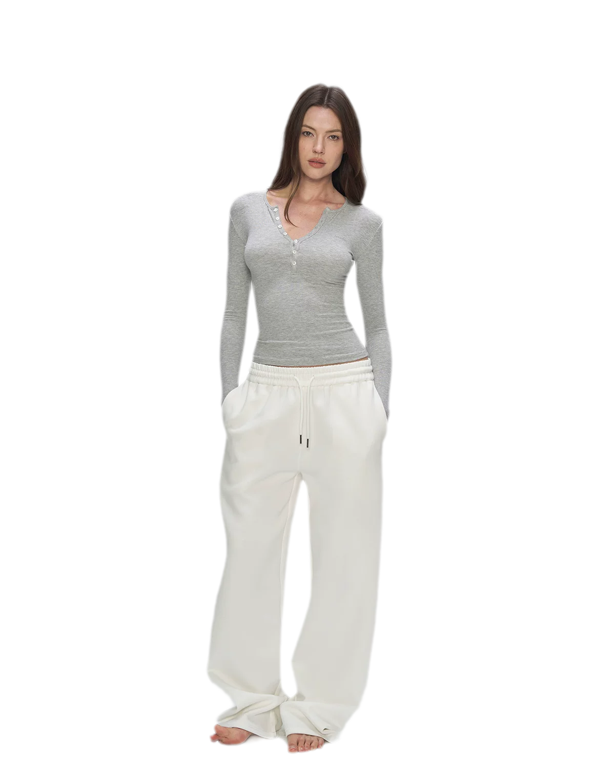 Air Cotton Wide-Leg Sweatpants