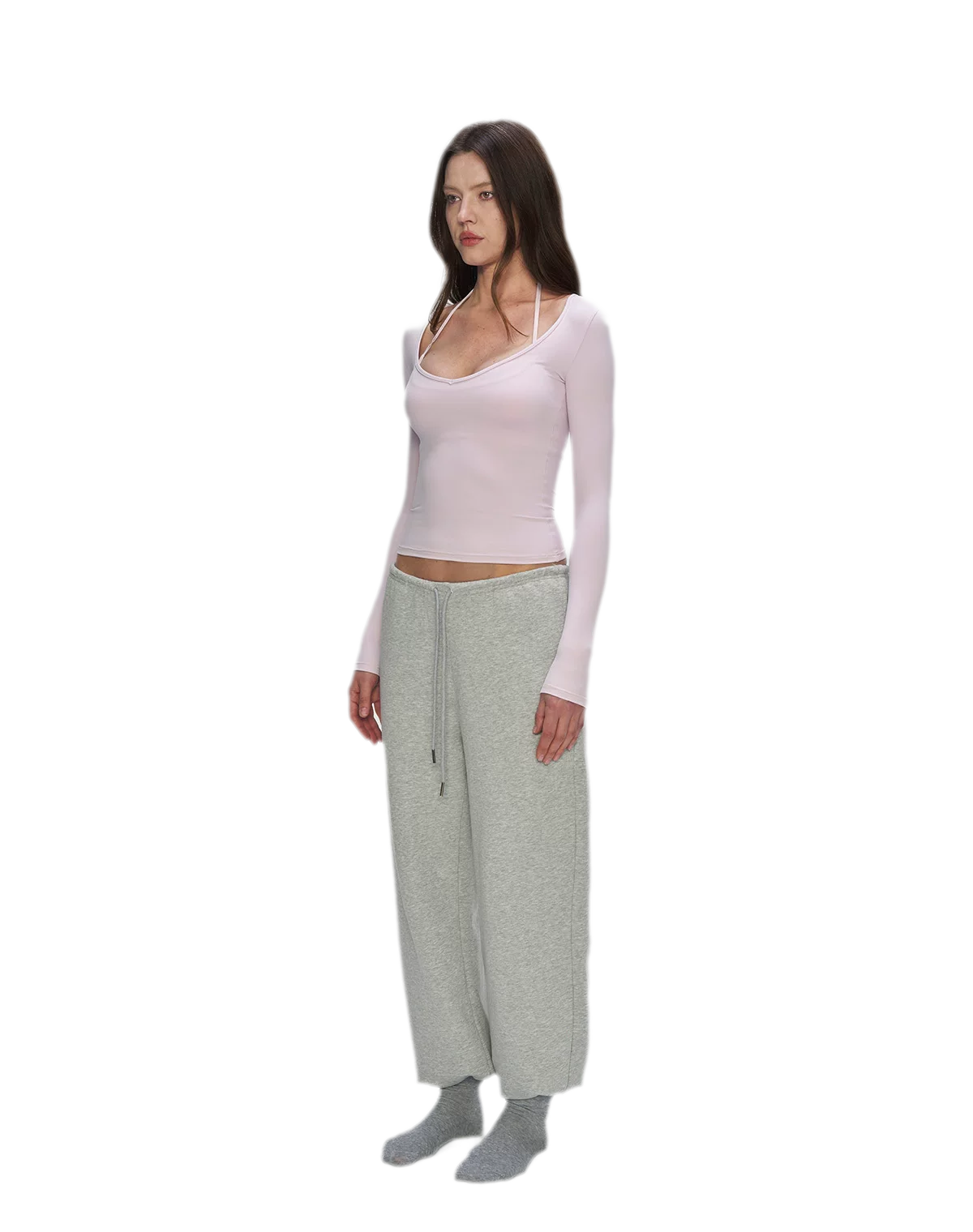 Bare-Feel V-Neck Top