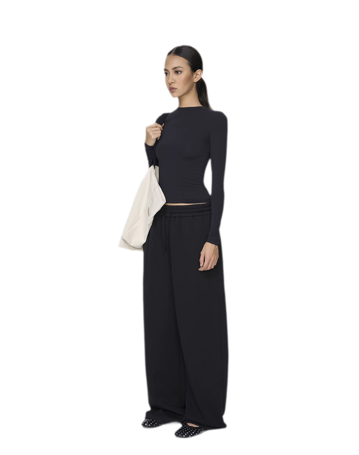 Air Cotton Wide-Leg Sweatpants
