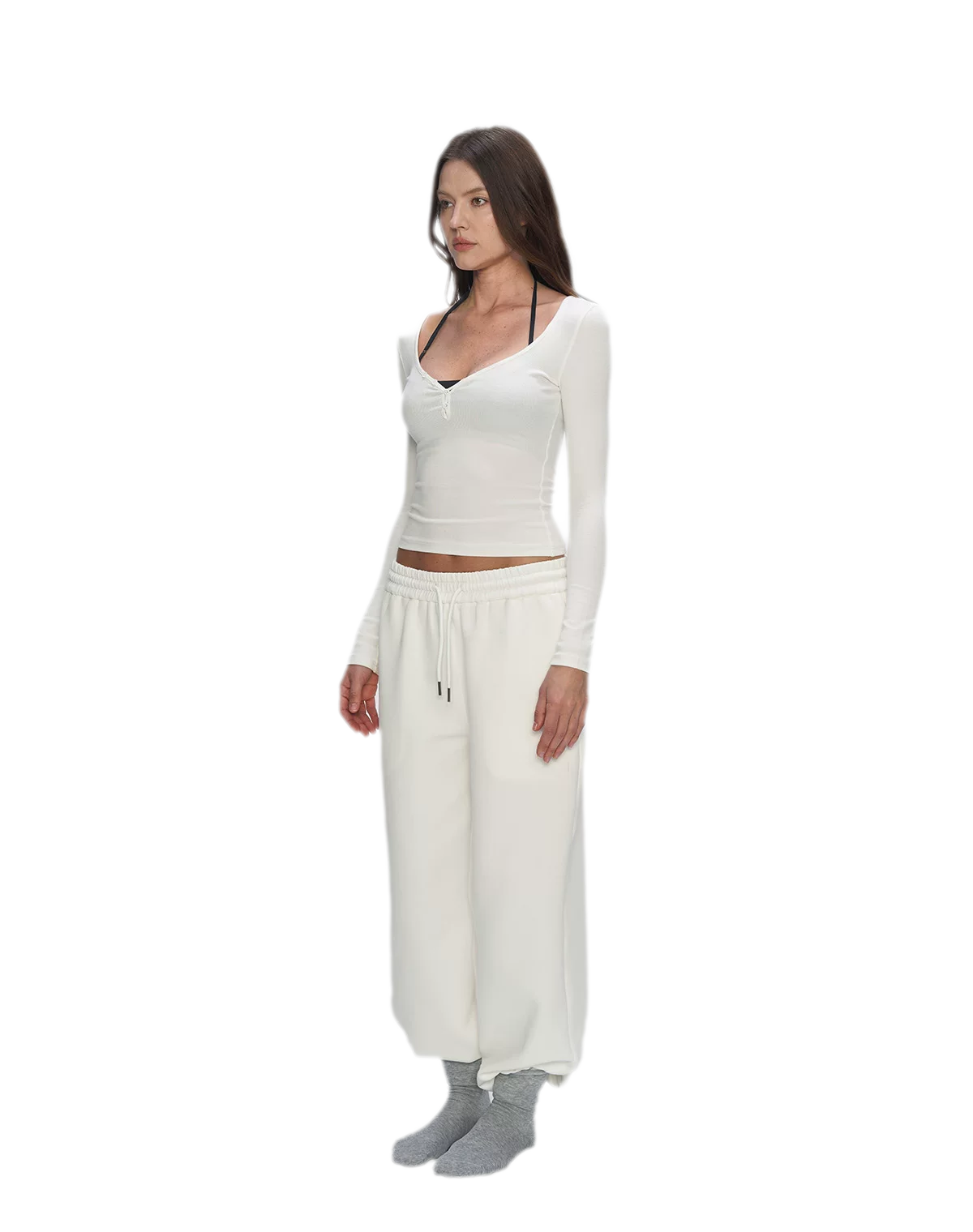 Air Cotton Wide-Leg Sweatpants