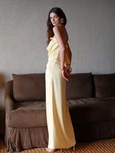 Halter Bowknot Cowl Neck Backless Dress - CHINASQUAD