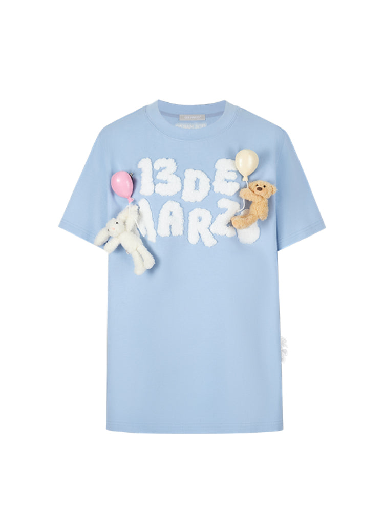 Balloon Doll Graphic Short-Sleeve T-Shirt - CHINASQUAD