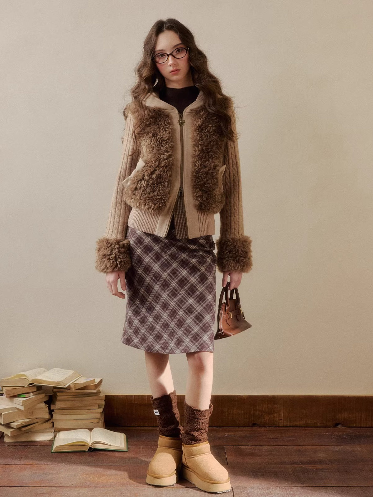 Vintage Patchwork Warm Knit Jacket