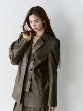 Structured Laced Leather Blazer - CHINASQUAD