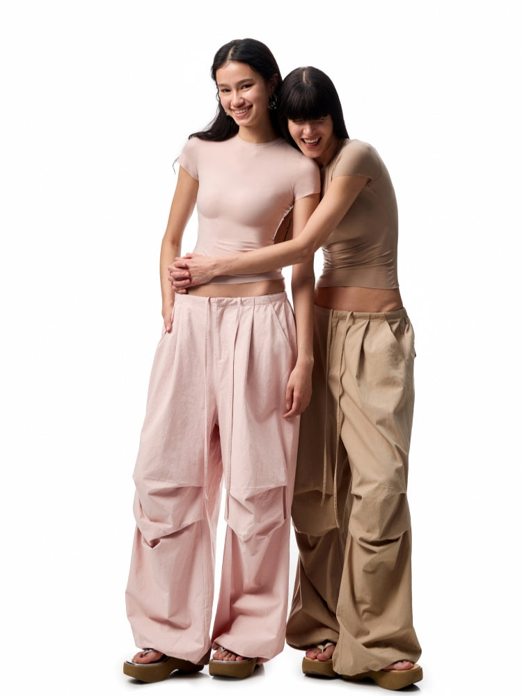 Basic Slim-Fit Solid-Color T-shirt - CHINASQUAD