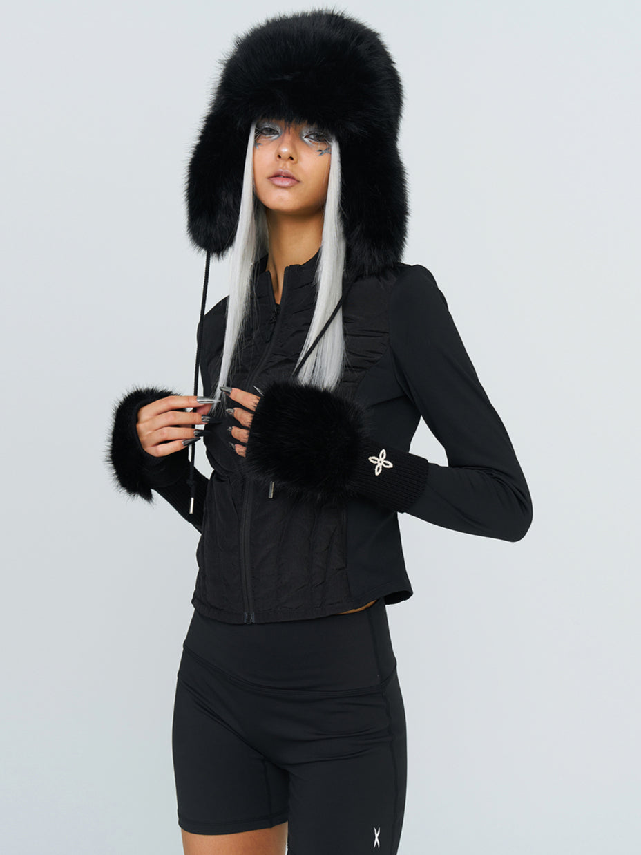 SMFK Compass Snowman Furry Gloves - CHINASQUAD