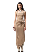 Large Round-Neck Knot Acetate Tank Top & Skirt Set - CHINASQUAD