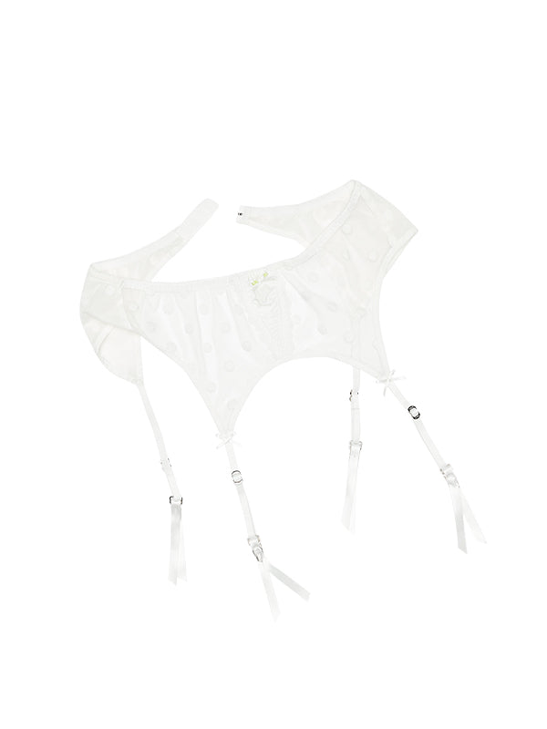 Polka Dot Lace Garter Belt - CHINASQUAD