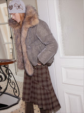 Shearling-Trimmed Suede Patchwork Down - CHINASQUAD