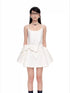 Bow-Detailed Satin-Blend Midi Slip Dress - CHINASQUAD