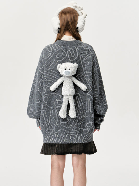 Bear Logo Sketch Jumper - CHINASQUAD