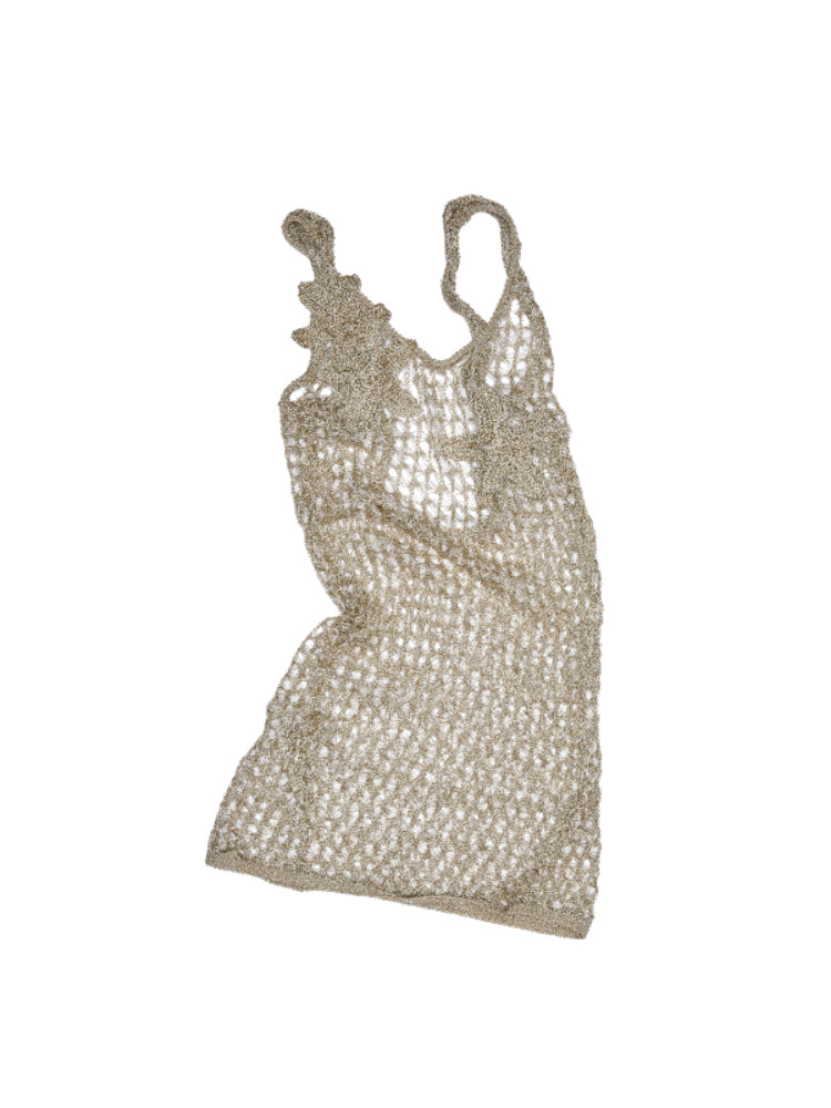 Hand-Crocheted Starfish Strappy Knotted Vest - CHINASQUAD