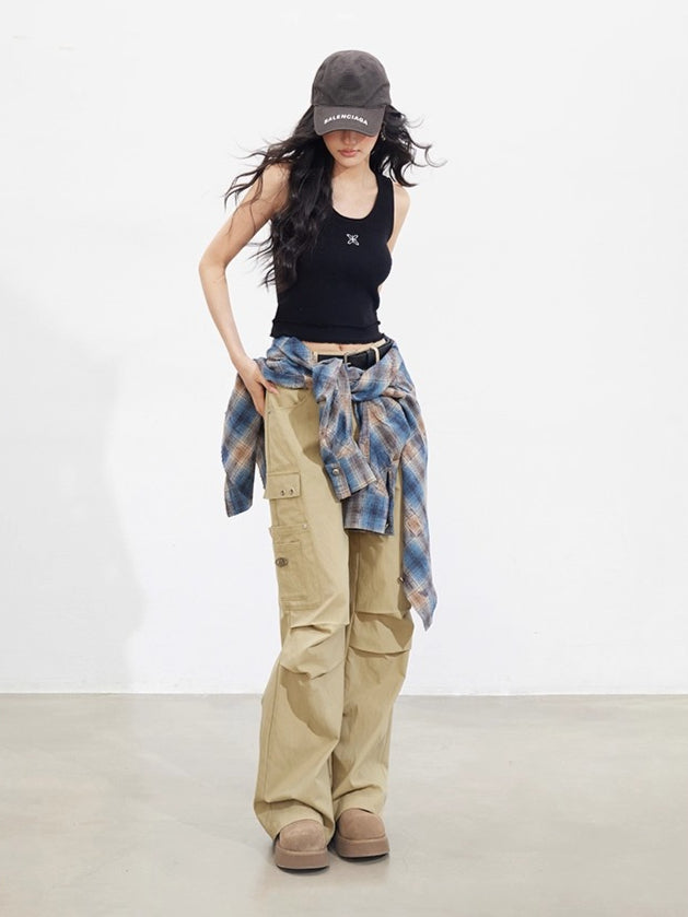 Logo Embroidered Tank Top - CHINASQUAD