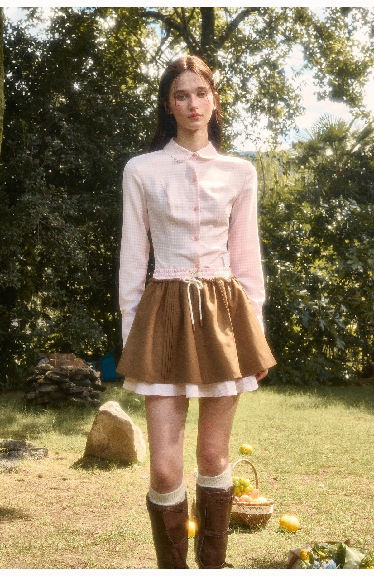 Cosagach Cloud Plaid Cotton Shirt - CHINASQUAD