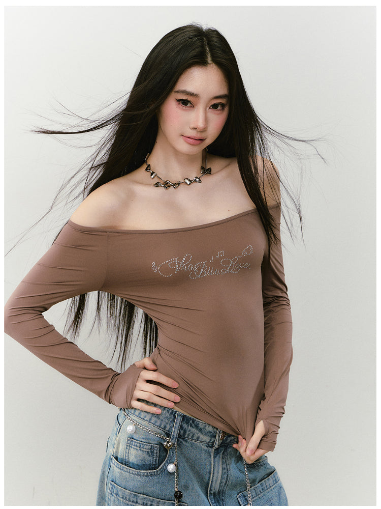 One-shoulder Skin-friendly Top - CHINASQUAD