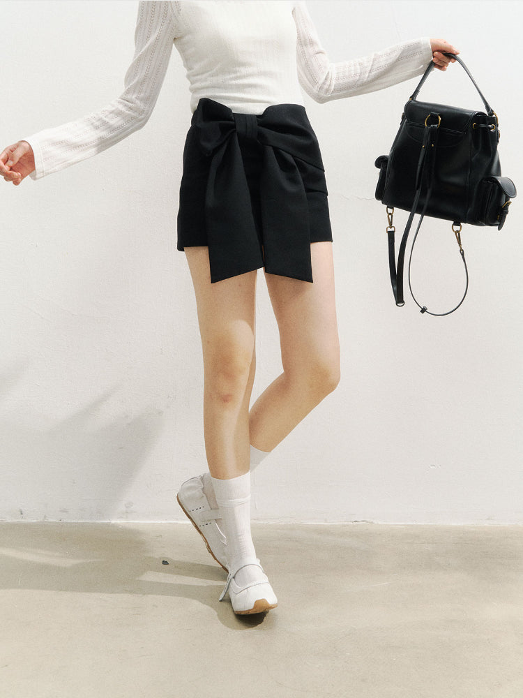 3D Bow Mini Skirt - CHINASQUAD