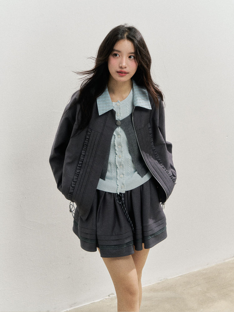 Romantic Order Wool Jackets & Skirt Set - CHINASQUAD