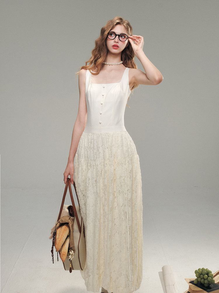 Velvet Lace French Dress - CHINASQUAD