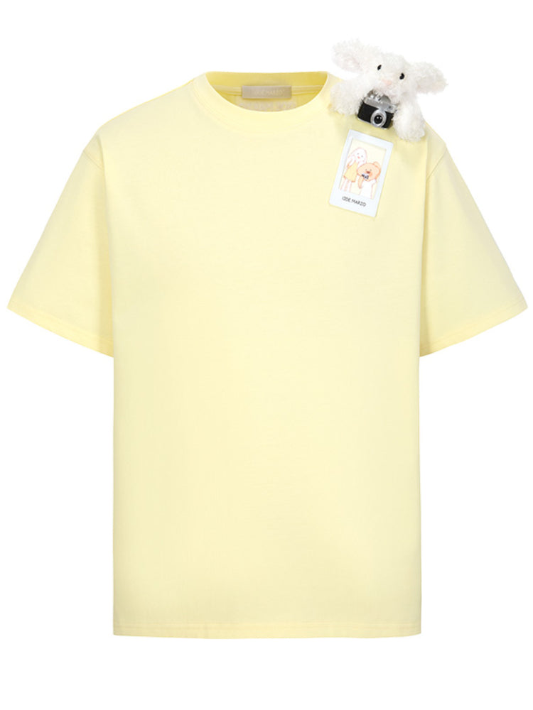 Short Sleeve Fashion Casual Solid Color Round Neck T-shirt - CHINASQUAD