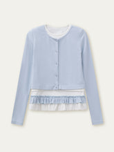 Fake Two-piece Ruffle Top - CHINASQUAD